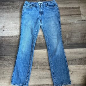 Levis Women Straight Cut Stretchable Classic Blue Women's Jeans